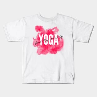 yoga shirt | Breath deep Kids T-Shirt